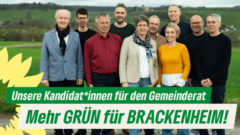 Gruppenfoto Kandidat*innen für den Gemeinderat Brackenheim