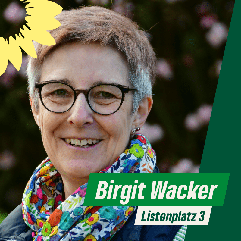 Porträt Birgit Wacker, Listenplatz 3