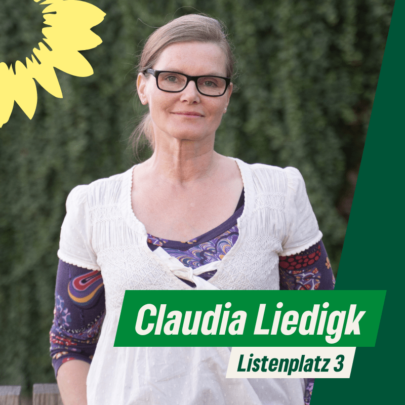 Porträt Claudia Liedigk, Listenplatz 3