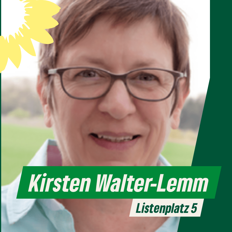 Porträr Kirsten Walter-Lemm, Listenplatz 5