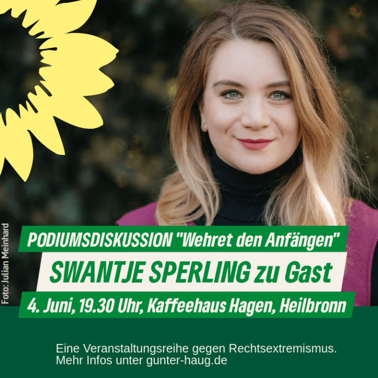 Sharepic mit Porträt von Swantje Sperling