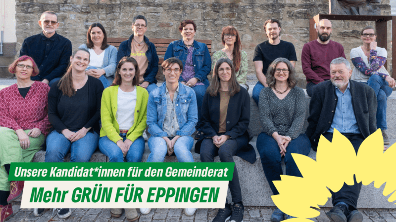 Gruppenfoto der Kandidierenden für den Gemeinderat Eppingen
