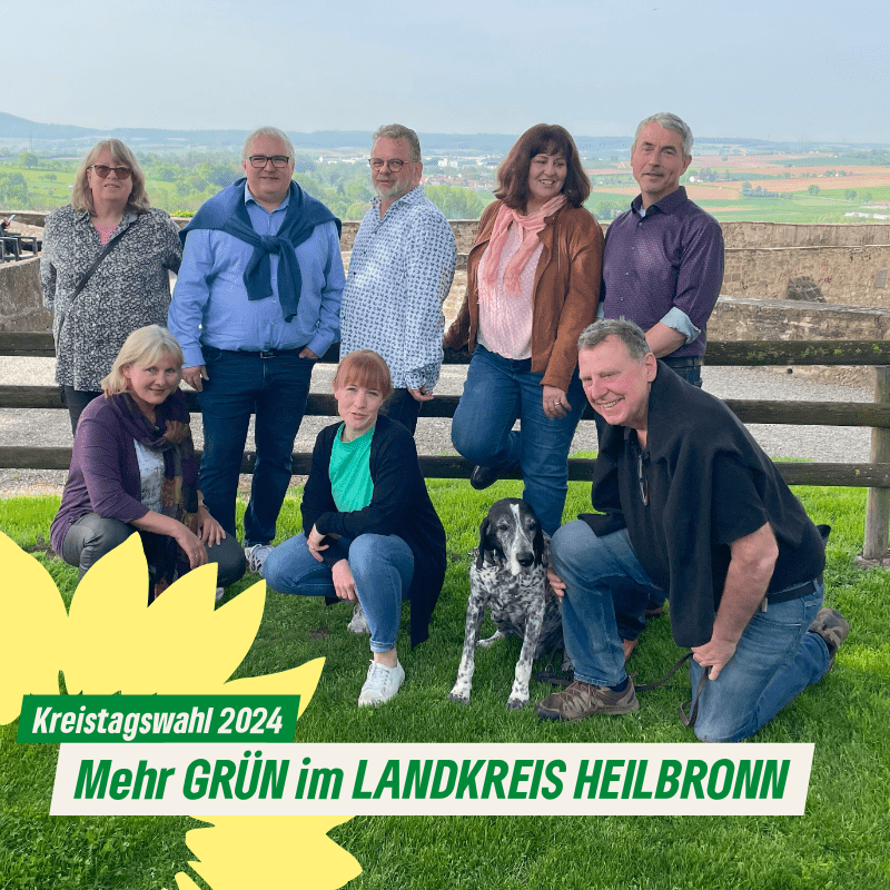 Gruppenfoto Kandidierende für den Kreistag Heilbronn, Wahlkreis Ilsfeld
