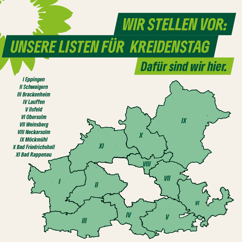 Sharepic mit Karte des Landkreises Heilbronn