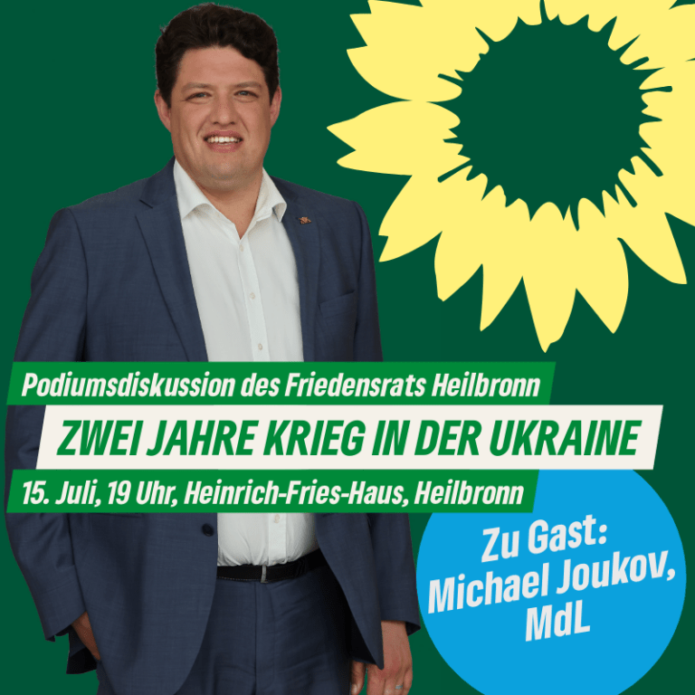 Michael Joukov beim Heilbronner Friedensrat