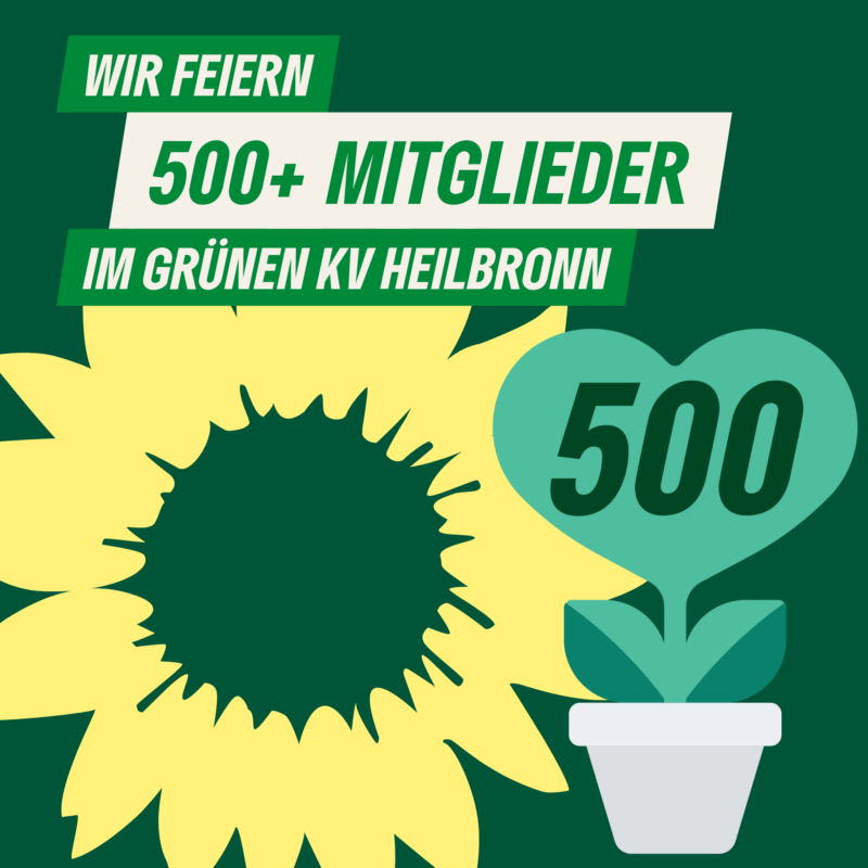 Shaepic Wir feiern 500+ Mitglieder im GRÜNEN KV Heilbronn