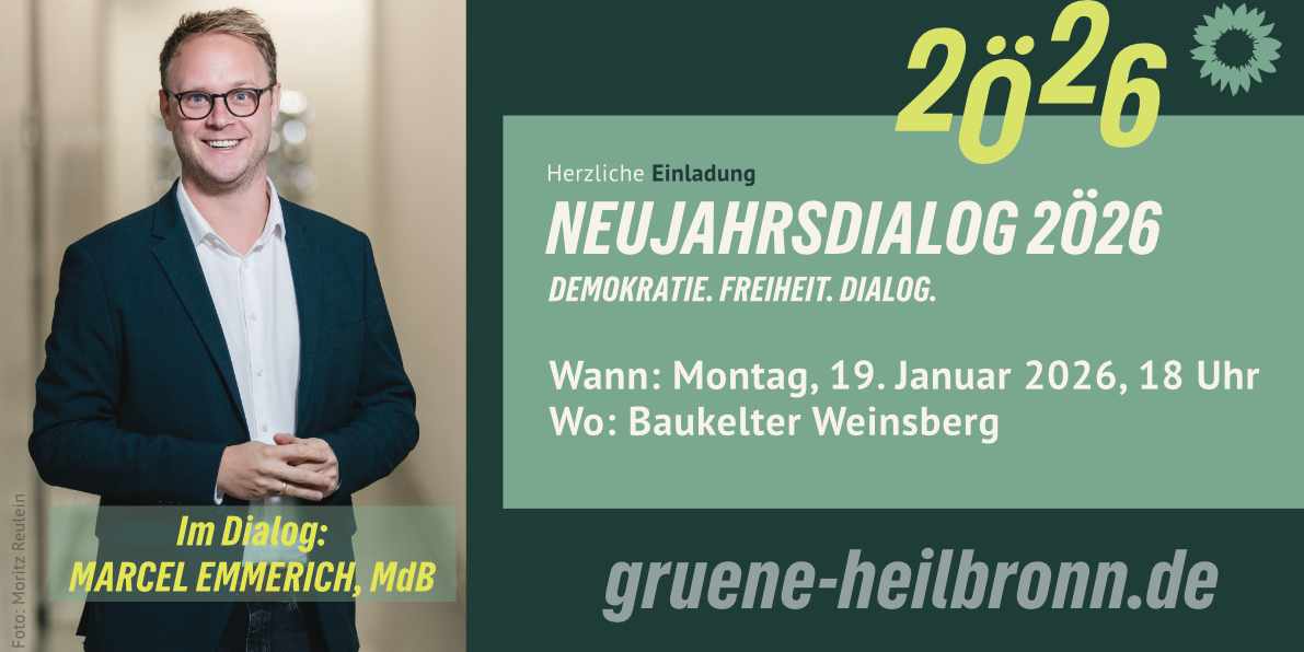 Einladungskarte mit Portät von Marcel Emmerich